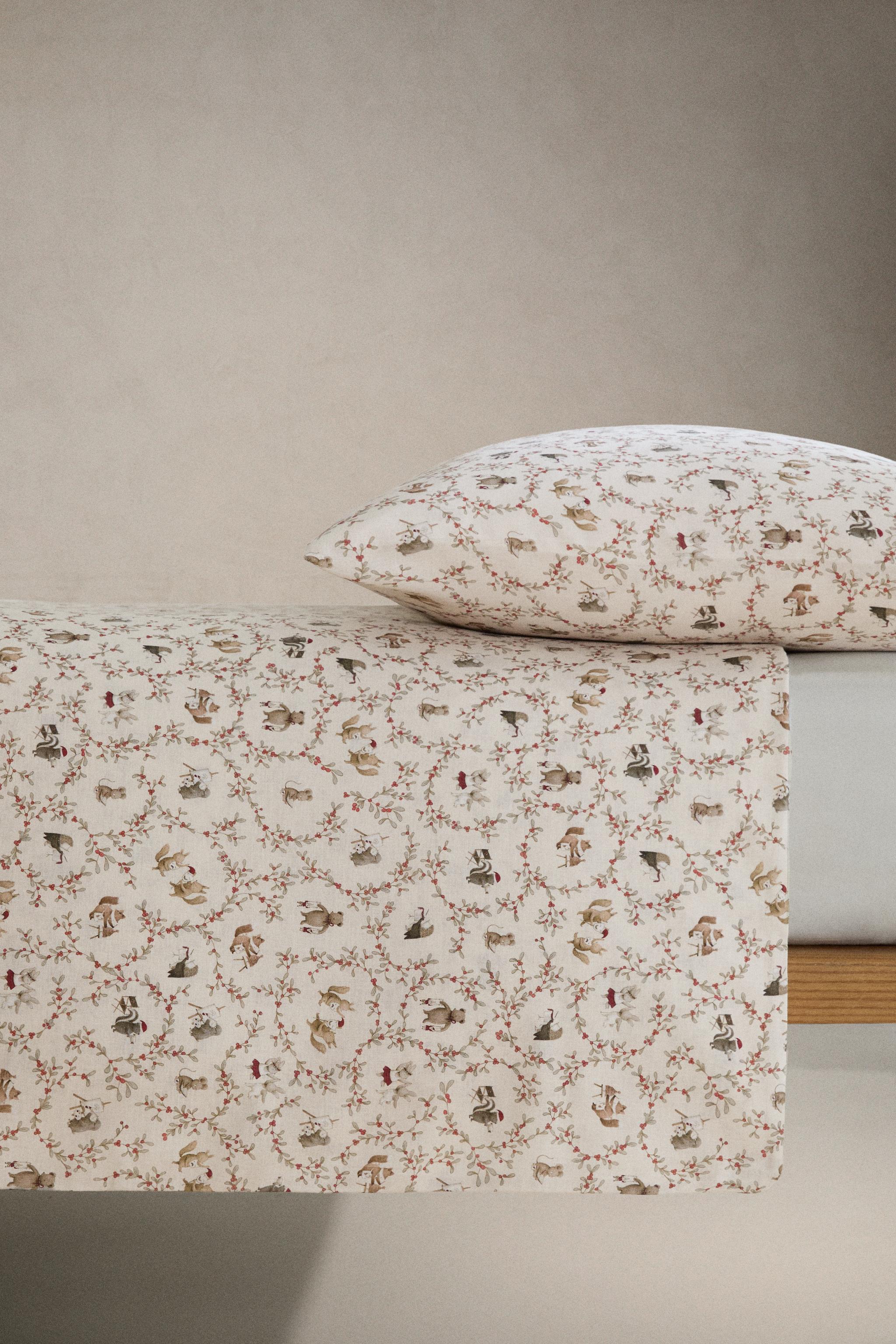 CHILDREN'S CHRISTMAS ANIMAL DUVET COVER